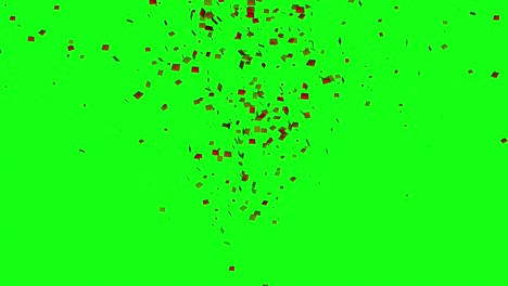 animación de fiesta de aniversario de confeti colorido 3d