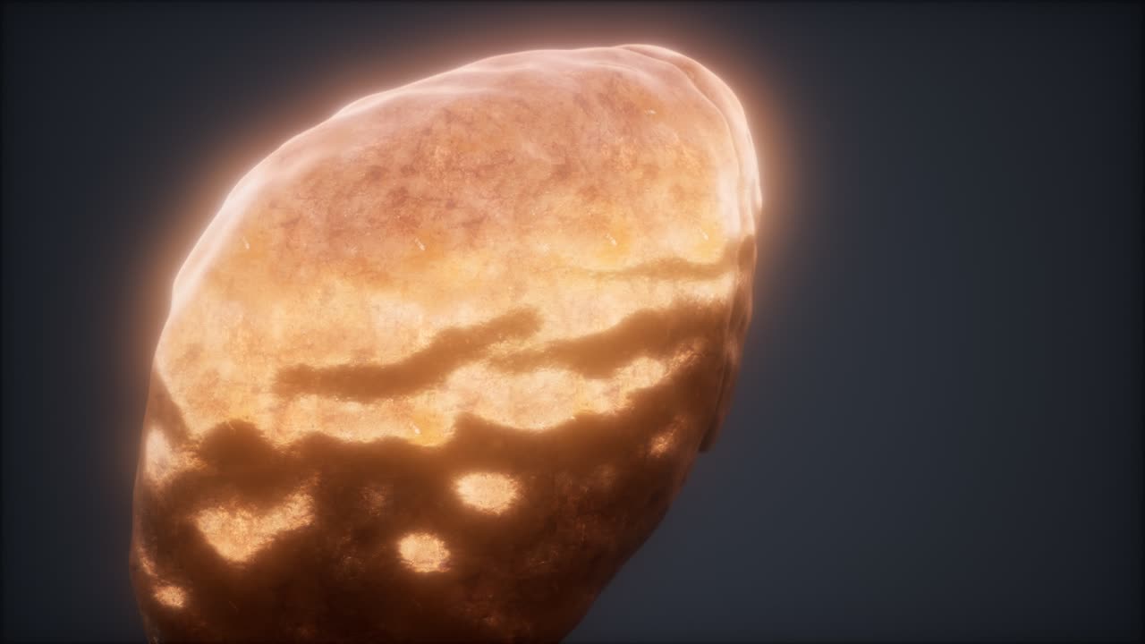 animación médicamente precisa del hígado humano en bucle 3d