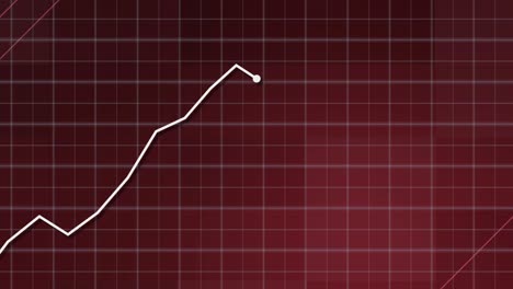 graph line rising against a fluctuating backdrop