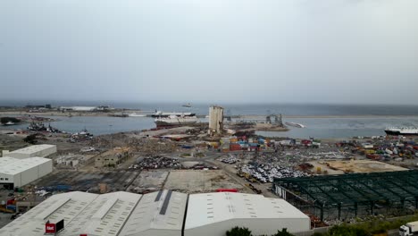 Wide-angle-drone-shot-Beirut-Port-in-Lebanon-after-explosion-in-2020