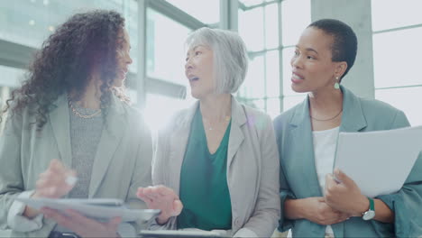 tablet, planning and feedback with business people