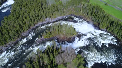 Ristafallet-waterfall-in-the-western-part-of-Jamtland-is-listed-as-one-of-the-most-beautiful-waterfalls-in-Sweden.