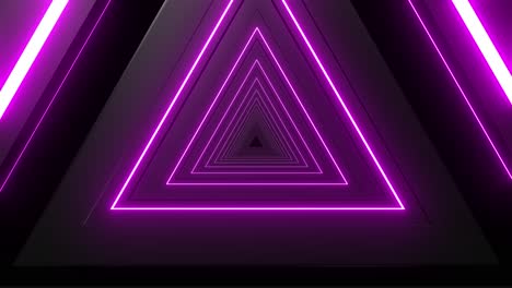 neon pink triangle tunnel