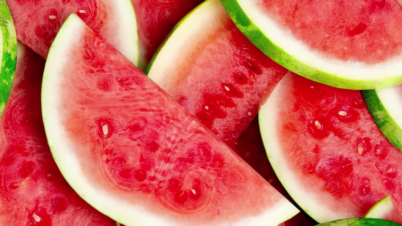 Fresh Sliced Watermelon. Fruit Background