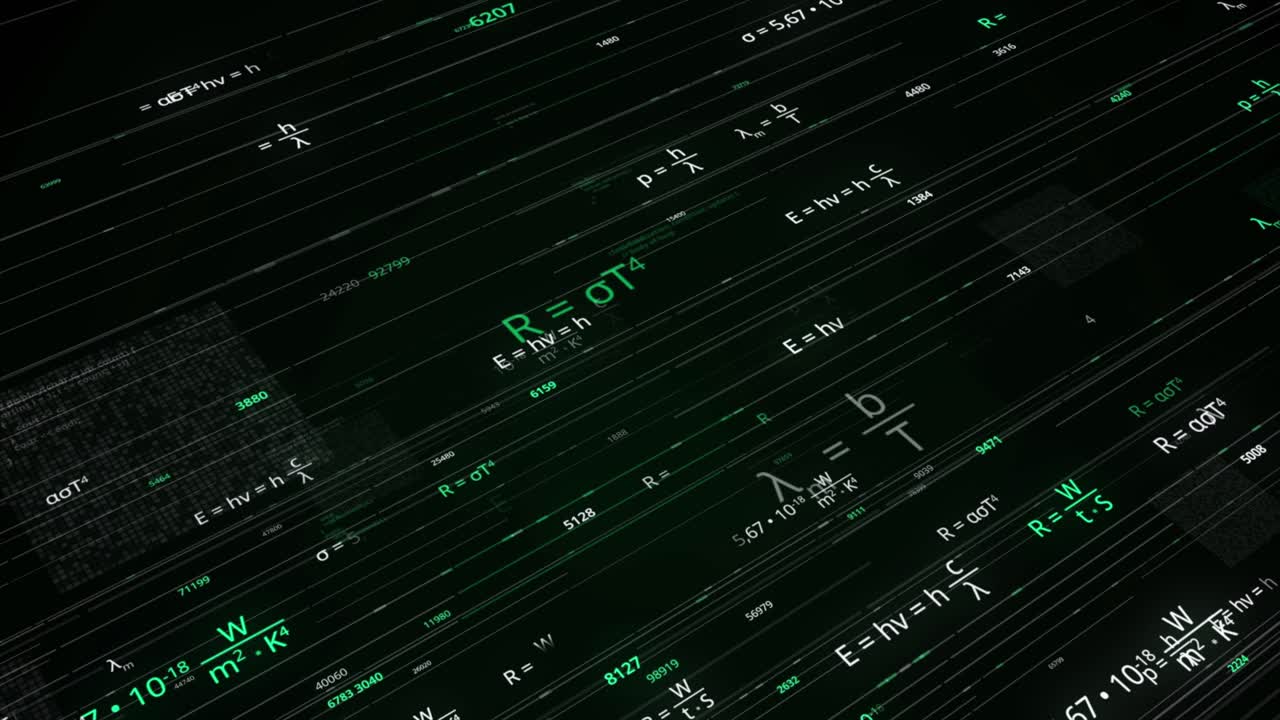 추상 물리학 방정식 시각화