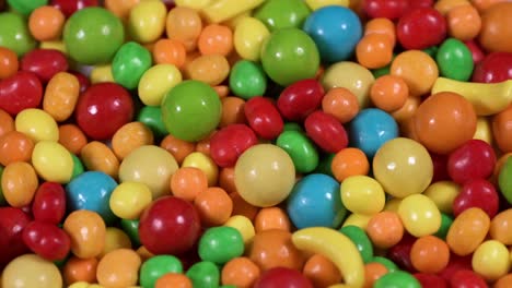 colorful rotating candy sweets background.