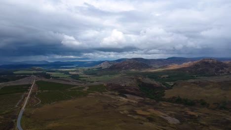 Panning-droneshot-of--Isle-of-Skye