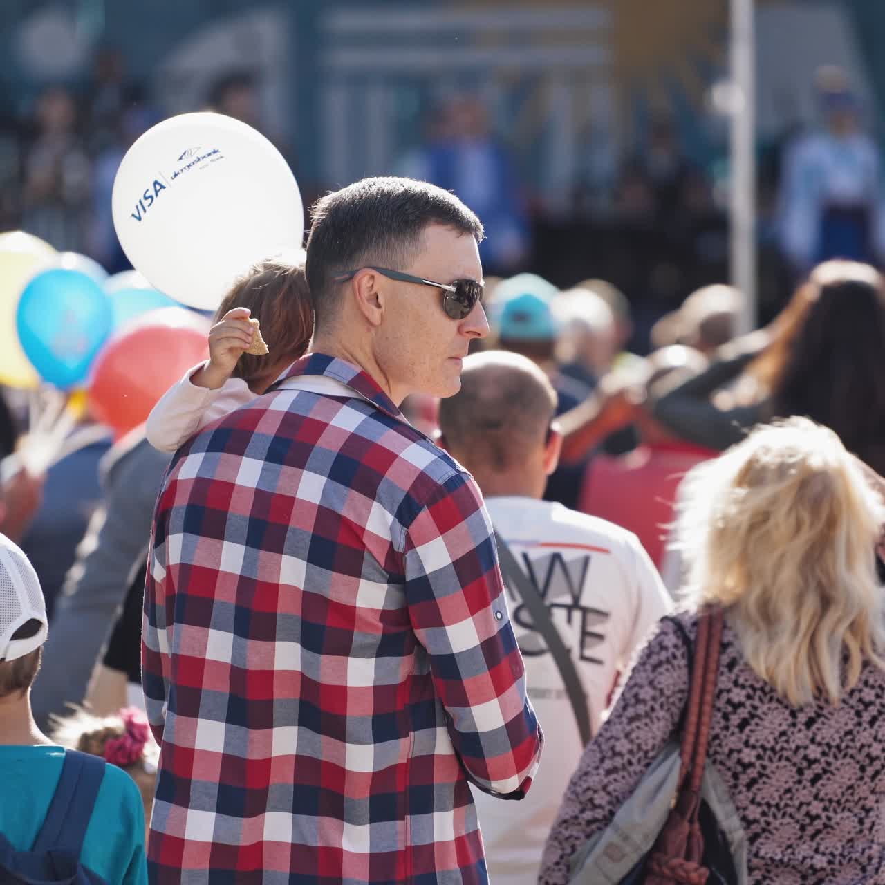 People on street during festival
