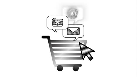 social media marketing with shopping cart