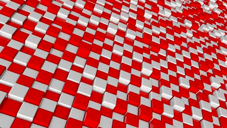 fondo abstracto con bloques de cuadrados rojos y blancos