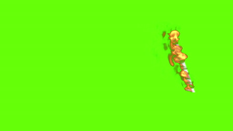 bank of ireland ten pound note burning on green screen