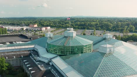 aerial of gaylord opryland, resort and convention center hotel