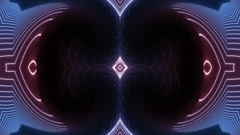 neon symmetrical lines visuals