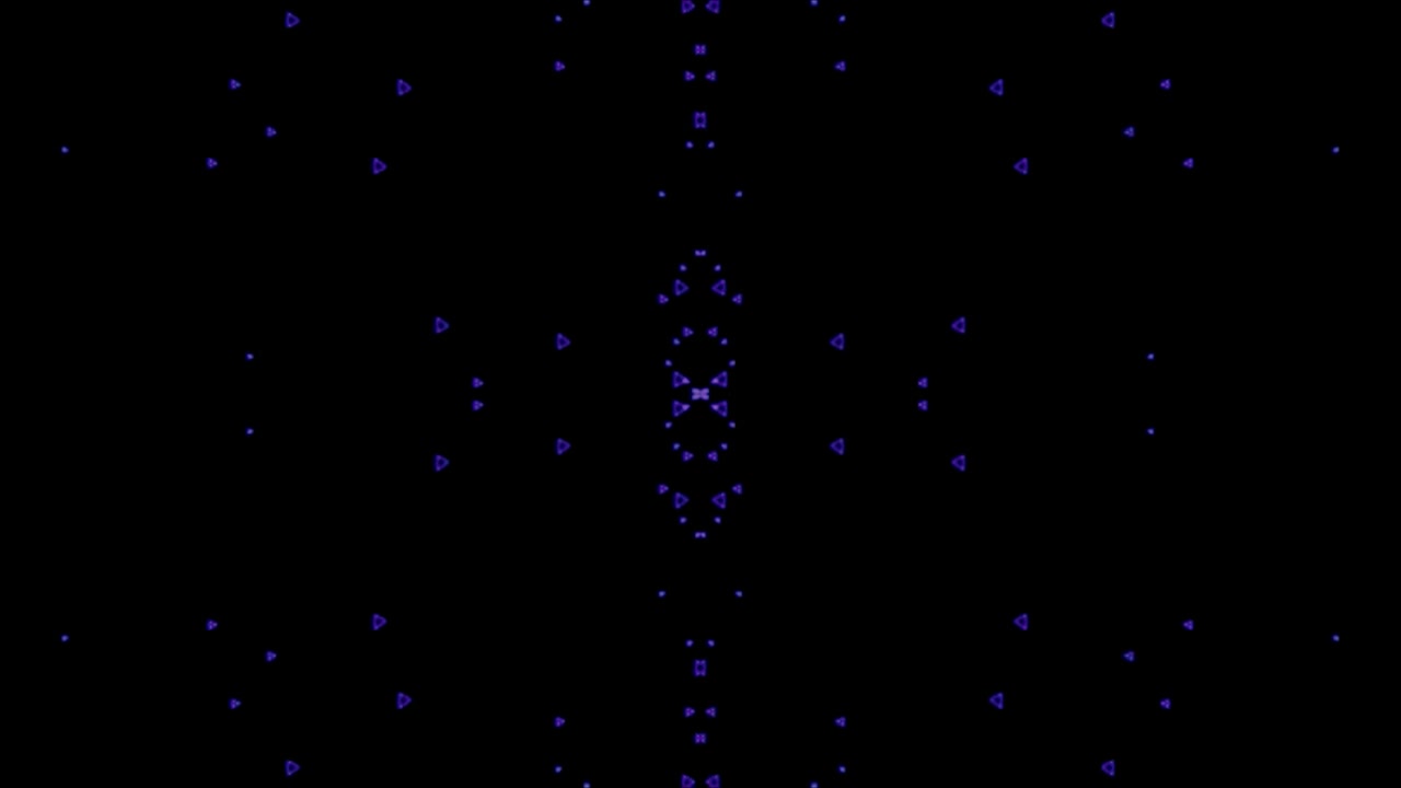 Abstract Geometric Pattern with Pulsing Blue Light Points