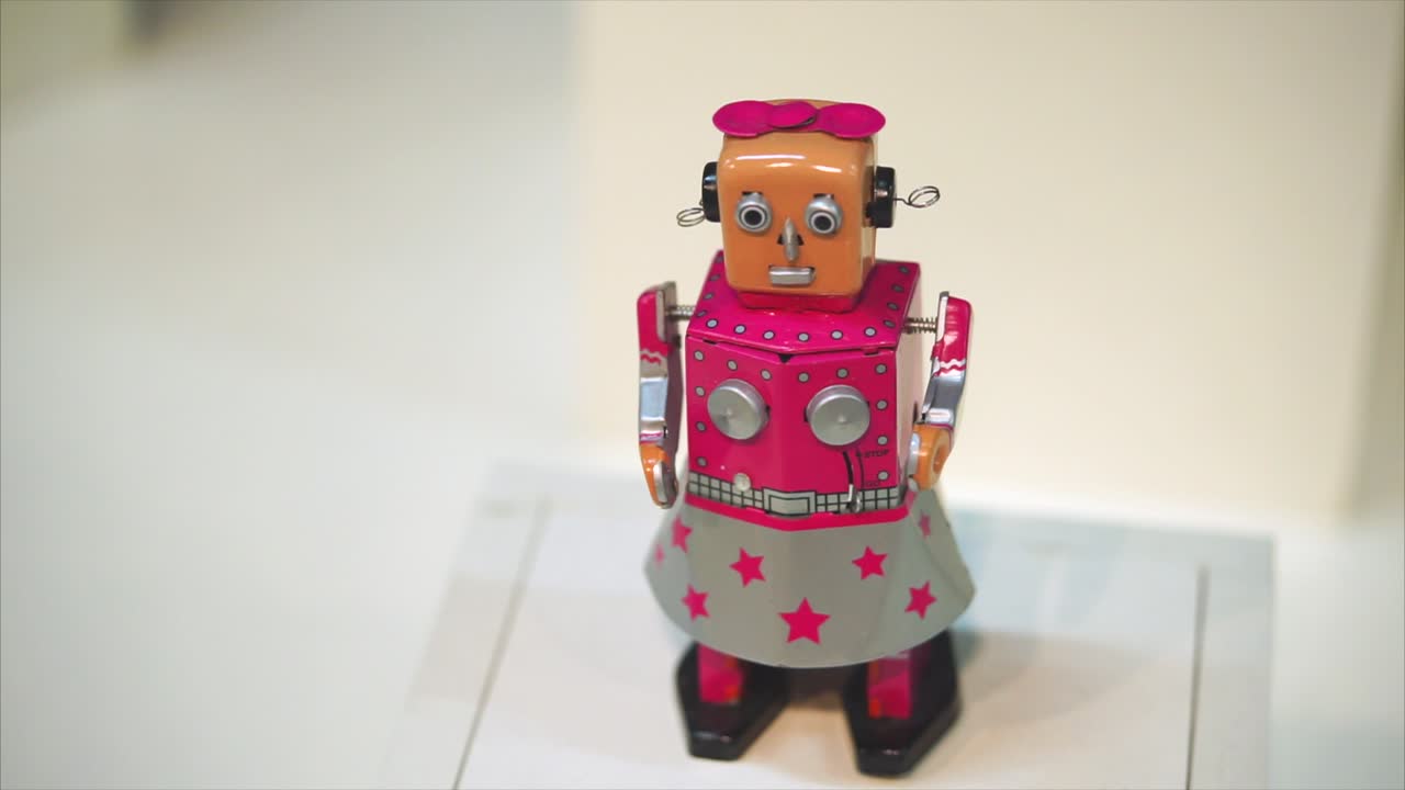 Vintage Tin Robot Toy