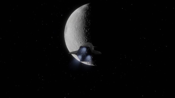 Voando para a Lua com a Space X.