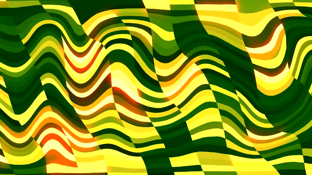 fondo animado abstracto verde y amarillo