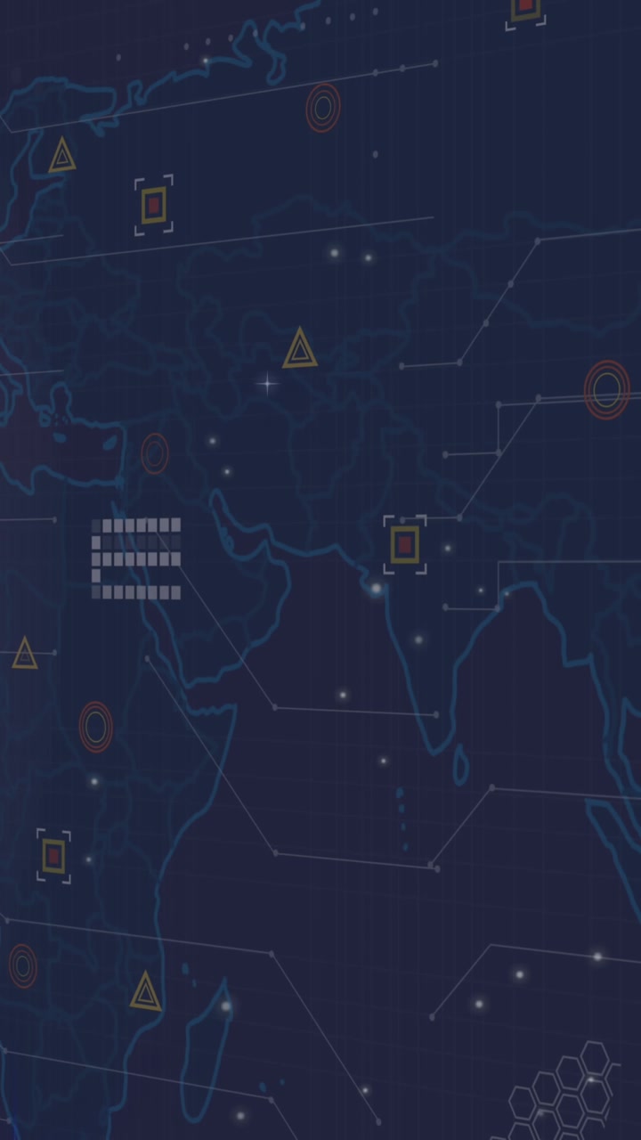 Animation of data processing over globe