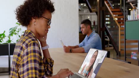 woman having a video conference