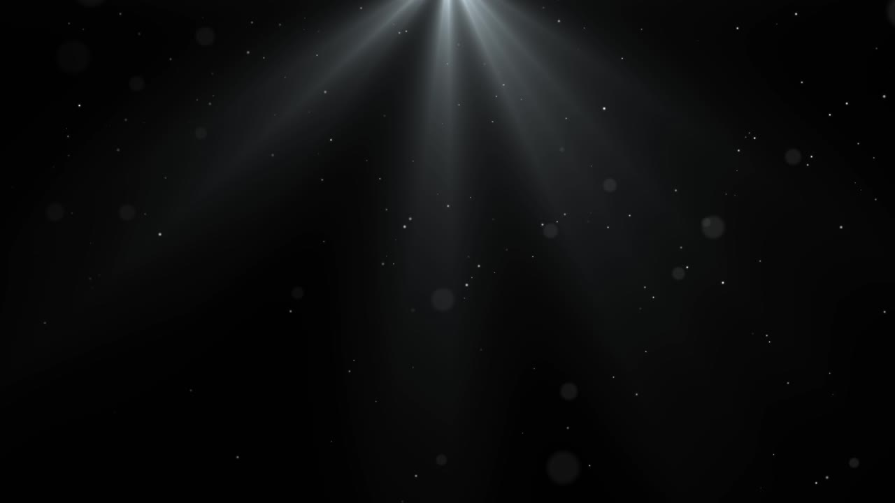 Black and white glitter light particles shine light ray beam abstract black isolated background
