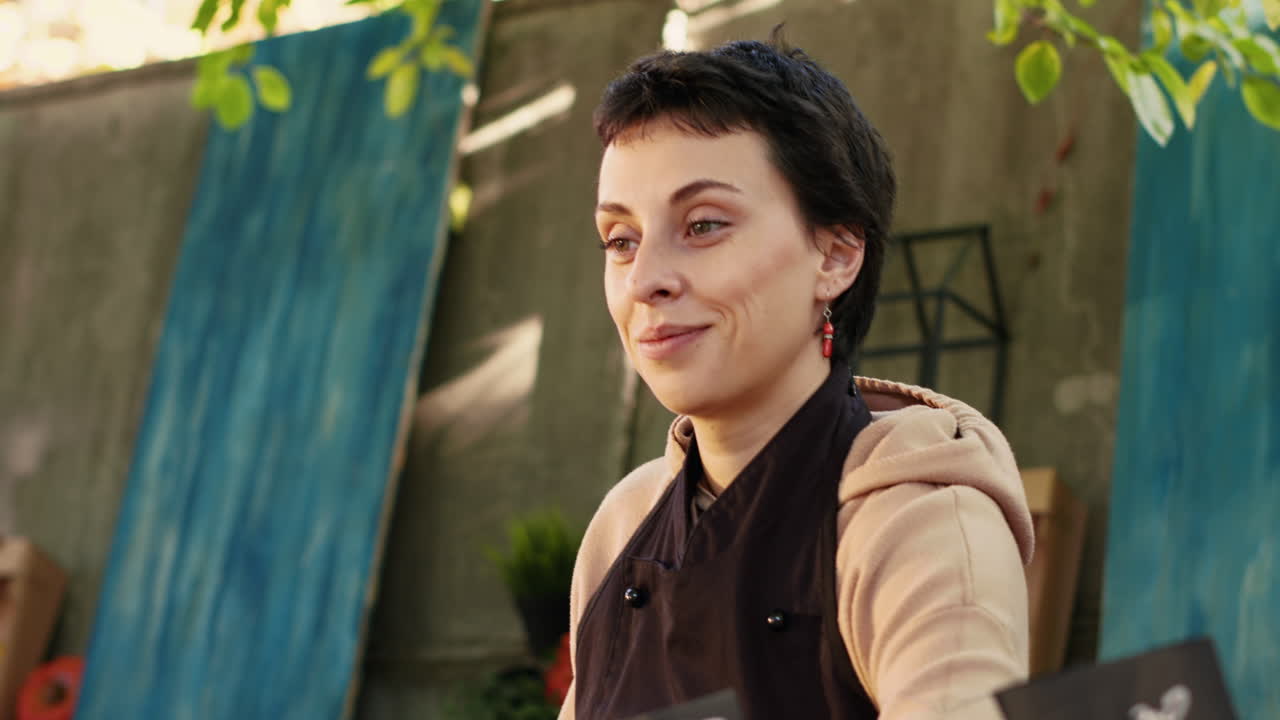 Saleswoman at the market