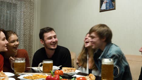friends enjoying a dinner party