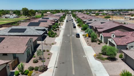 new, modern housing development in southwest usa