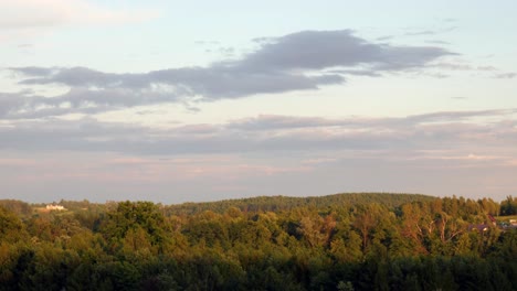 timelapse of clouds moving on a blue sky