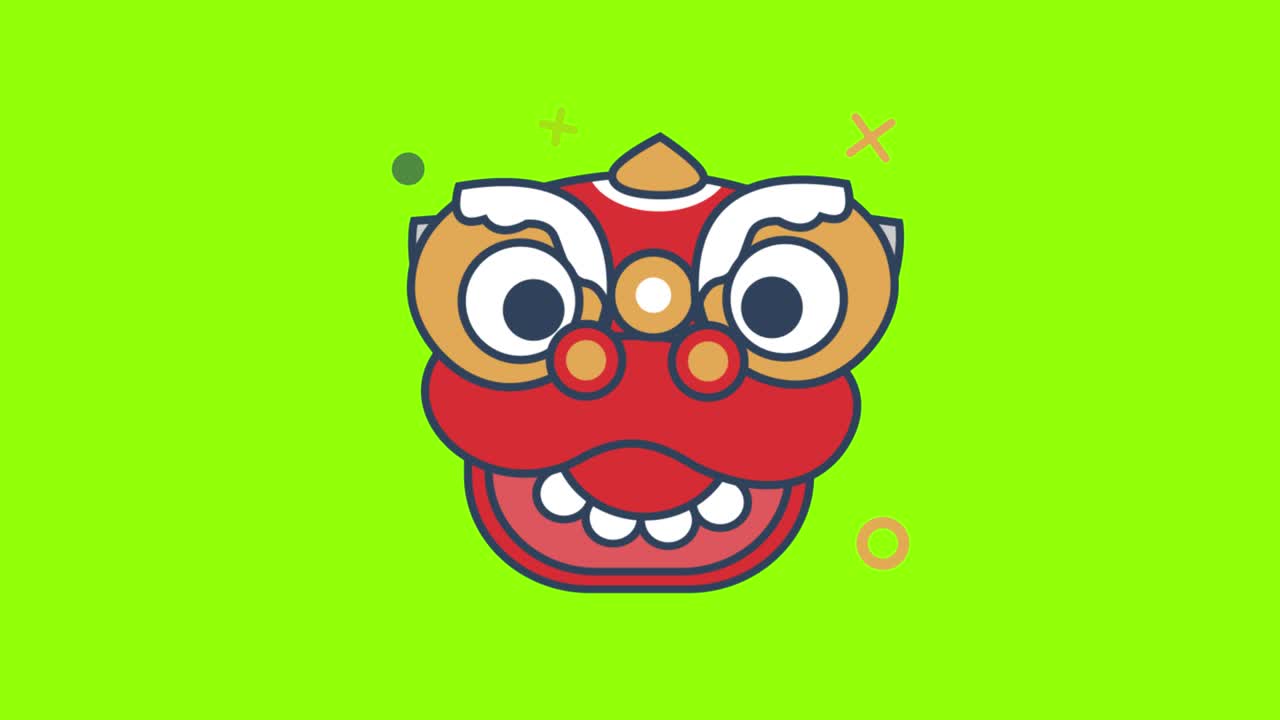 green screen , Barongsai, high quality