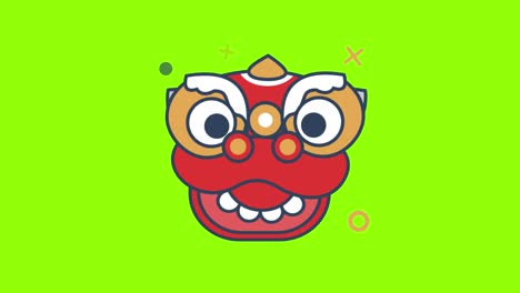 green screen , barongsai, high quality
