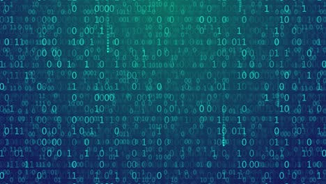 abstract futuristic cyberspace with binary code, matrix animated background with digits. programming code, mining cryptocurrency and bitcoin concept looped animation. web development, virtual space