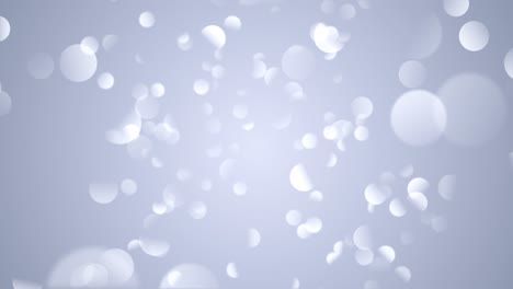 abstracto suave limpio blanco borroso brillo polvo pequeñas partículas en movimiento bucle de fondo.