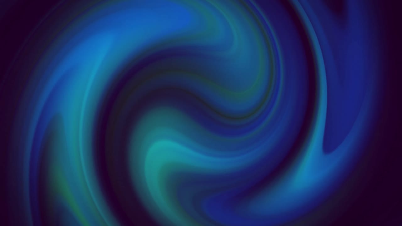 animación digital de ondas digitales verdes y azules que se mueven contra un fondo negro