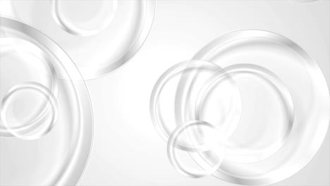 abstract grey glossy circles video animation