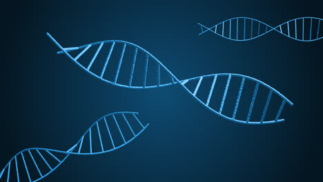 Animation-of-macro-of-grey-3d-dna-strands-spinning