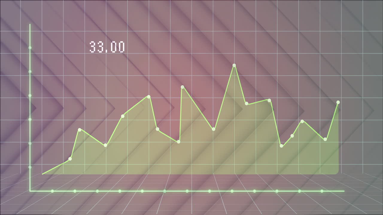 움직이는 색 모양 위의 다이어그램의 애니메이션
