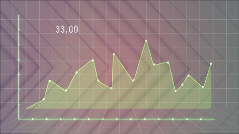 animación de diagramas sobre formas blancas en movimiento