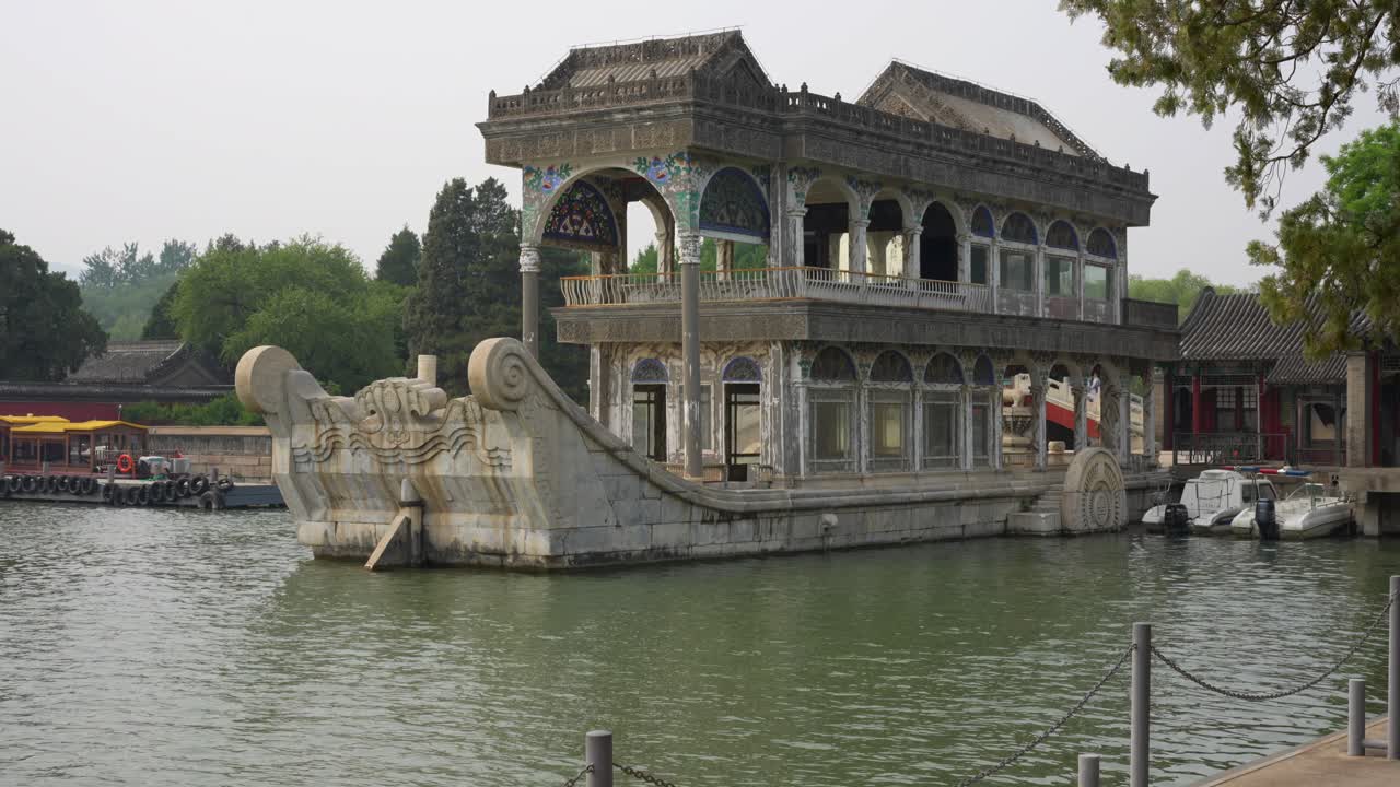 The Marble Boat at the Summer Palace in Beijing, China
