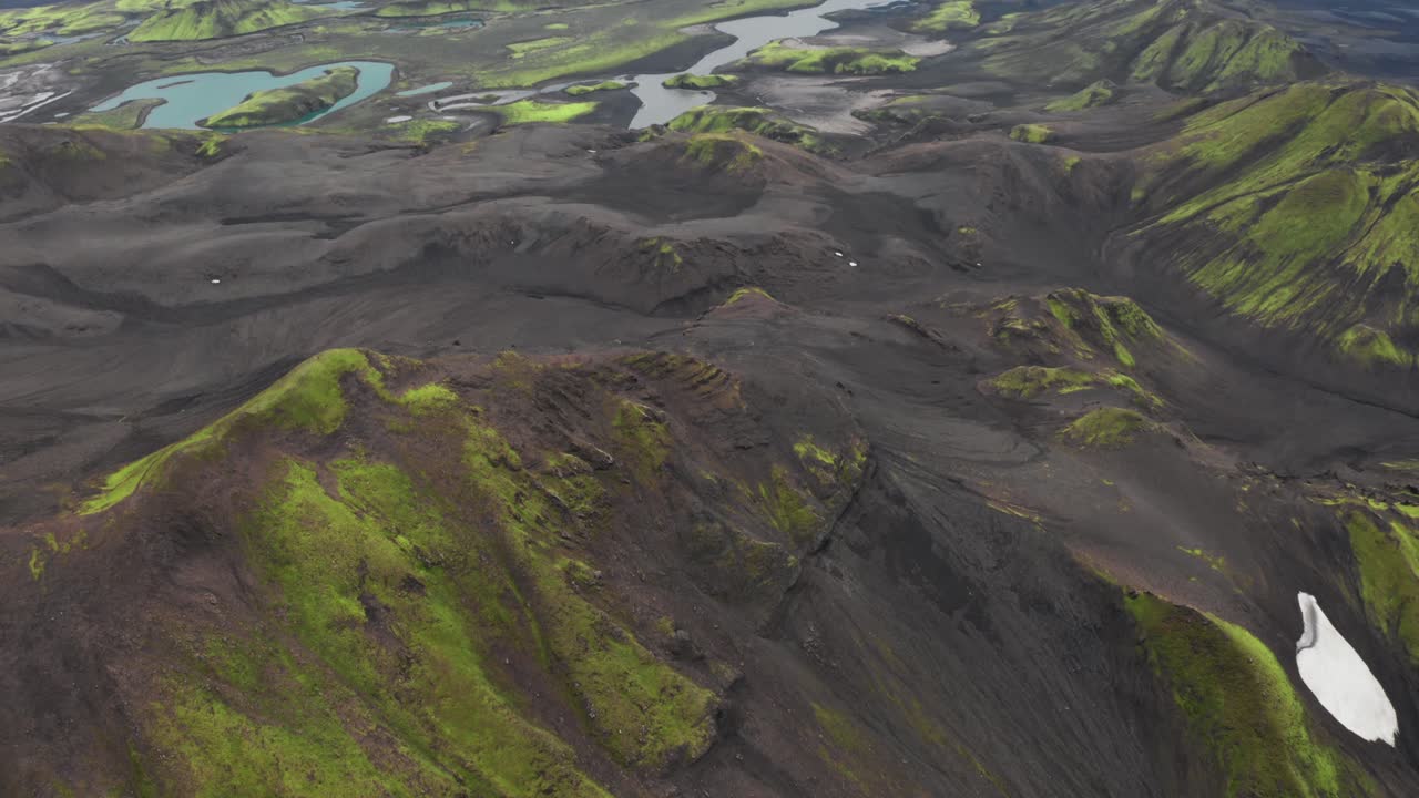 Aerial view of the highland of iceland 2