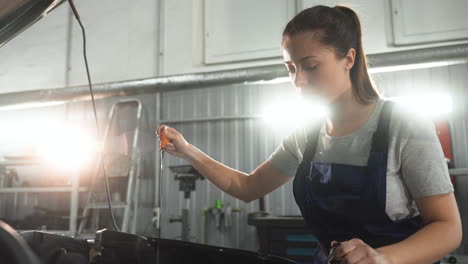 mechanic in the workshop