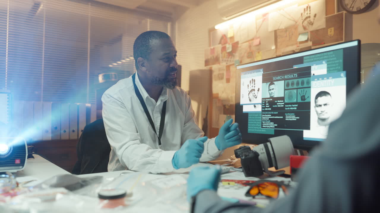 Forensic Investigators Analyzing Evidence