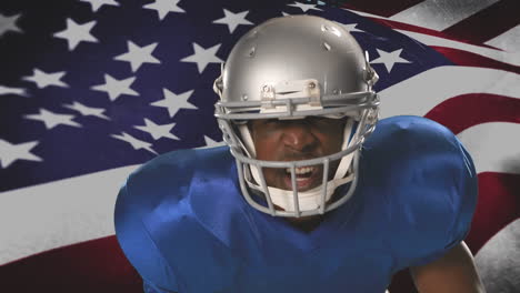 african-american football player representing america