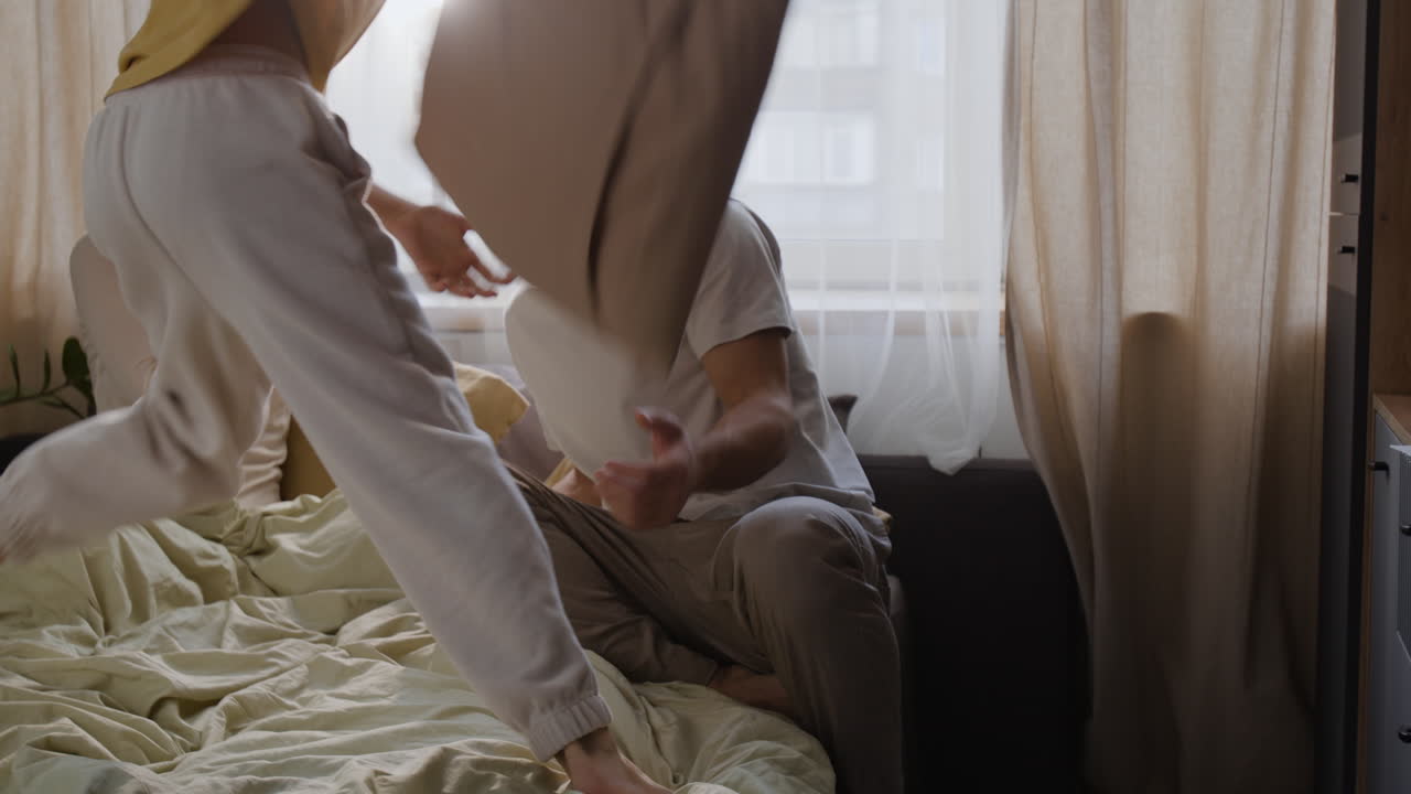 아침에 가족과 함께하는 순간