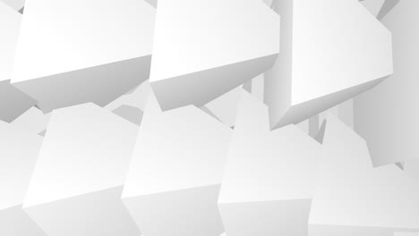 fondo triangular abstracto blanco en bucle. animación en 3d