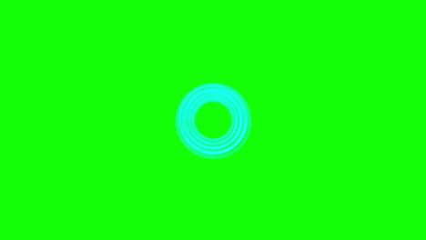 green background with moving spirals circle shape