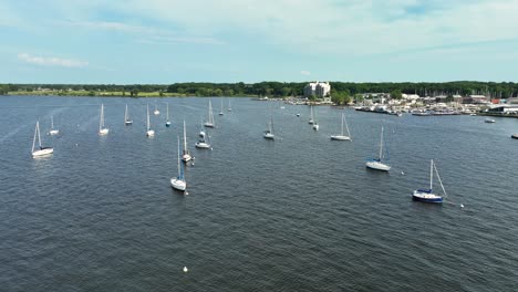 pushing forward in high angle over the water