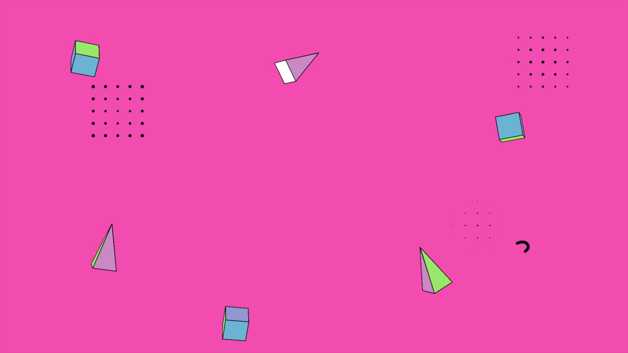 Motion abstract geometric shapes 4