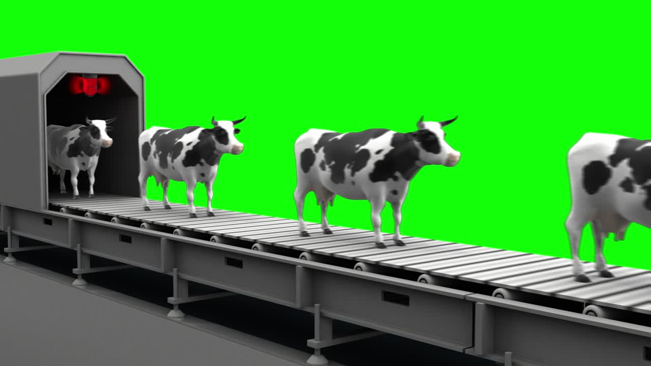 컨베이어 벨트, 4k, 원활한 루프, 그린 스크린