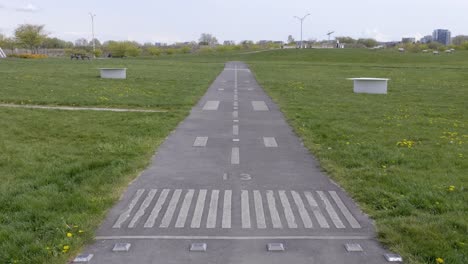 miniature runway on playground near vancouver international airport