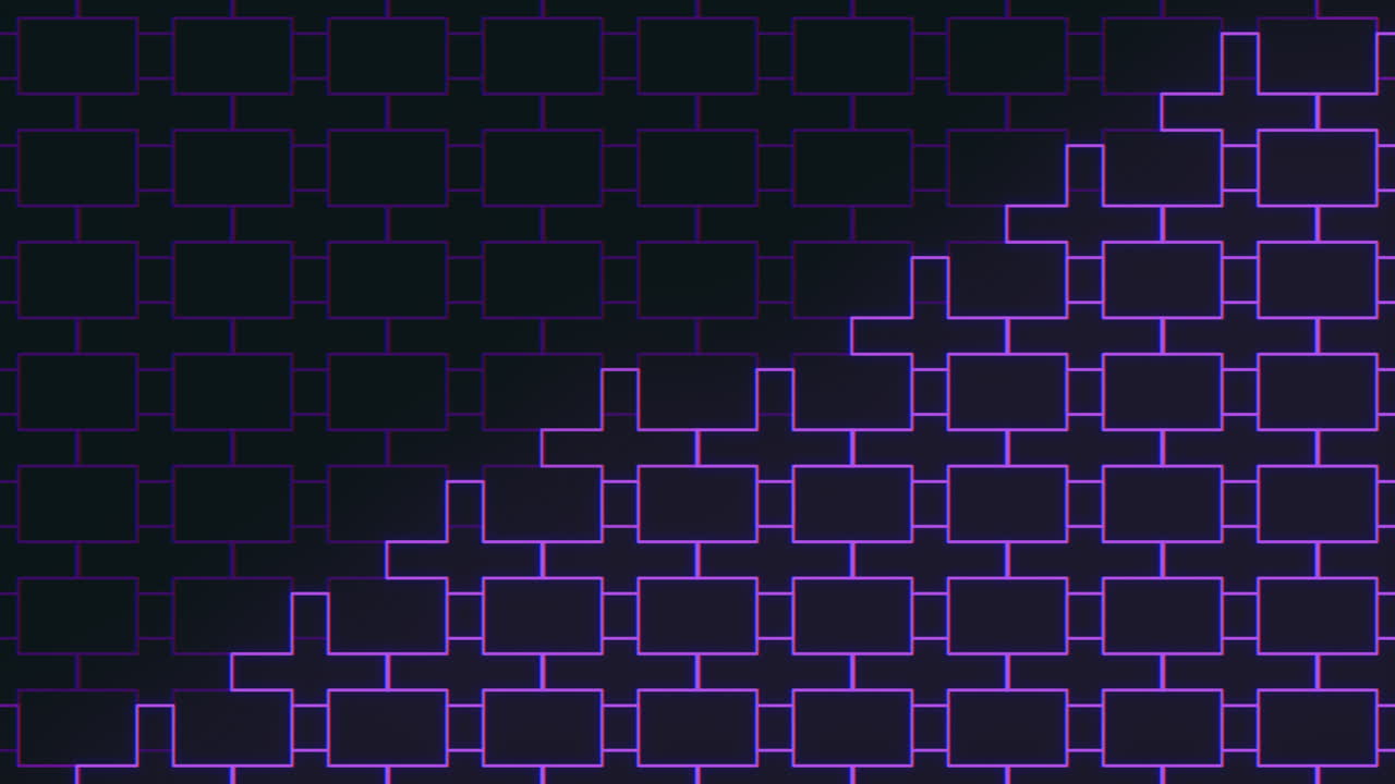 Neon purple geometric pattern with pulse effect